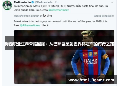 梅西职业生涯荣耀回顾：从巴萨巨星到世界杯冠军的传奇之路